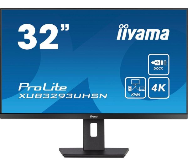 IIYAMA ProLite XUB3293UHSN-B5 4K Ultra HD 32" IPS LCD Monitor - Black