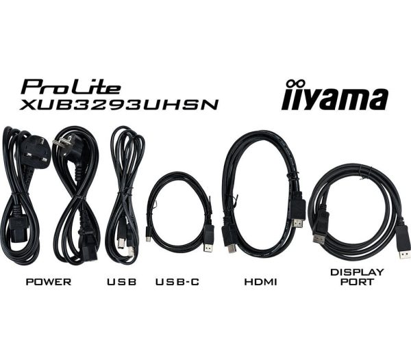 IIYAMA ProLite XUB3293UHSN-B5 4K Ultra HD 32" IPS LCD Monitor - Black