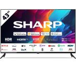 SHARP 4T-C43FJ7KL1FB 43" Smart 4K Ultra HD HDR LED TV