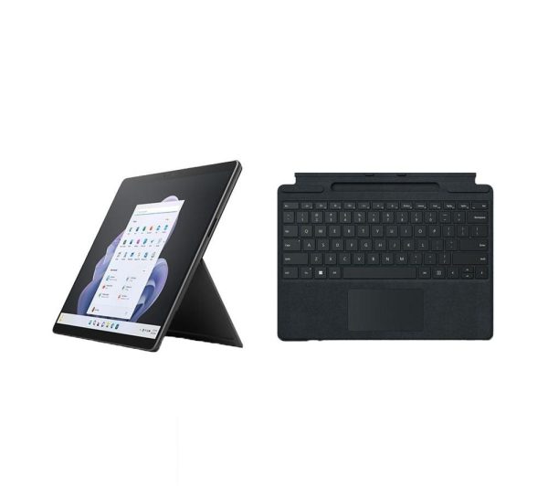 MICROSOFT 13" Surface Pro 9 & Surface Surface Pro Signature Typecover (Black) Bundle - Intel® Core i5, 256 GB SSD, Graphite