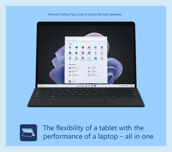 MICROSOFT 13" Surface Pro 9 & Surface Surface Pro Signature Typecover (Black) Bundle - Intel® Core i5, 256 GB SSD, Graphite