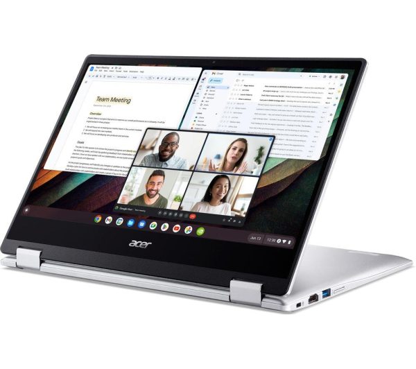 ACER Spin 314 14" 2 in 1 Chromebook - IntelÂ® CeleronÂ®, 128 GB eMMC, Silver