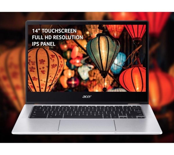 ACER Spin 314 14" 2 in 1 Chromebook - IntelÂ® CeleronÂ®, 128 GB eMMC, Silver