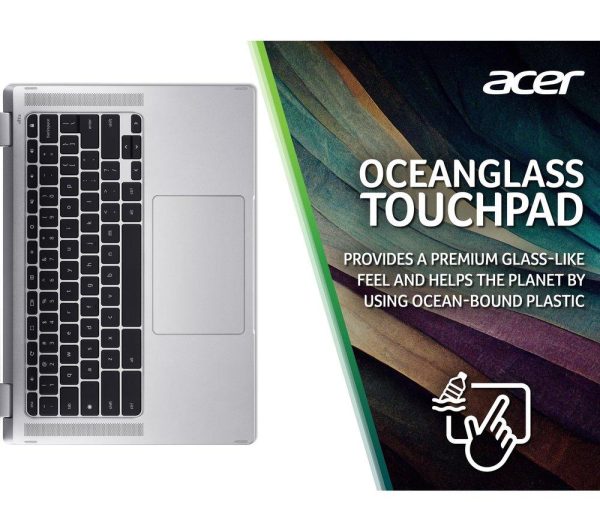 ACER Spin 314 14" 2 in 1 Chromebook - IntelÂ® CeleronÂ®, 128 GB eMMC, Silver