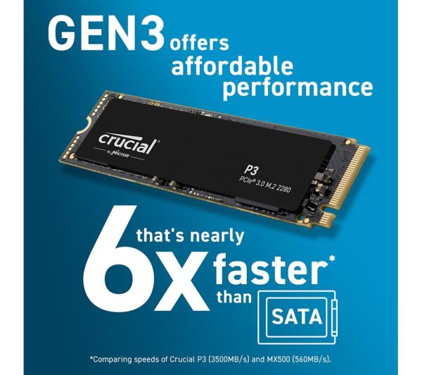 CRUCIAL P3 M.2 Internal SSD - 4 TB
