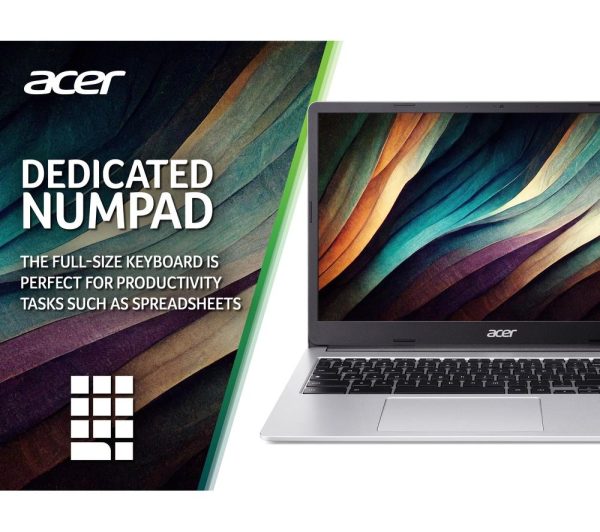 ACER 315 15.6" Chromebook - IntelÂ® PentiumÂ®, 128 GB eMMC, Silver
