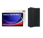 SAMSUNG Galaxy Tab S9 Ultra 14.6" Tablet (256 GB, Beige) & Galaxy Tab S9 Ultra Slim Book Cover Keyboard Case Bundle