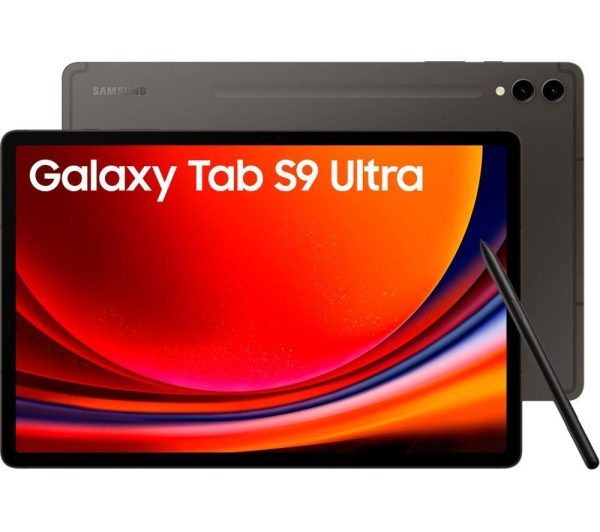 SAMSUNG Galaxy Tab S9 Ultra 14.6" 5G Tablet (256 GB, Graphite) & Galaxy Tab S9 Ultra Slim Book Cover Keyboard Case Bundle