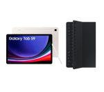 SAMSUNG Galaxy Tab S9 11" Tablet (128 GB, Beige) & Galaxy Tab S9 Slim Book Cover Keyboard Case Bundle