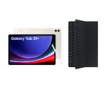 SAMSUNG Galaxy Tab S9+ 12.4" 5G Tablet (256 GB, Beige) & Galaxy Tab S9+ Slim Book Cover Keyboard Case Bundle