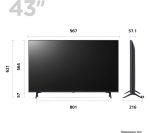 LG 43QNED756RA 43" Smart 4K Ultra HD HDR QNED TV with Amazon Alexa