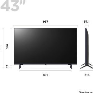 LG 43QNED756RA 43" Smart 4K Ultra HD HDR QNED TV with Amazon Alexa