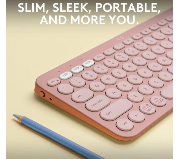 LOGITECH Pebble Keys 2 K380S Wireless Keyboard - Pink