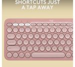 LOGITECH Pebble Keys 2 K380S Wireless Keyboard - Pink