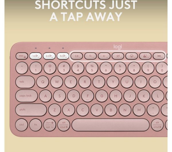 LOGITECH Pebble Keys 2 K380S Wireless Keyboard - Pink