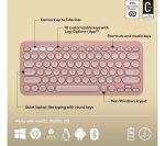 LOGITECH Pebble Keys 2 K380S Wireless Keyboard - Pink