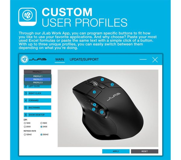 JLAB Epic Wireless Optical Mouse
