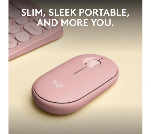 LOGITECH Pebble 2 M350S Wireless Optical Mouse - Rose