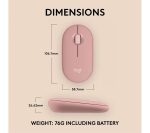 LOGITECH Pebble 2 M350S Wireless Optical Mouse - Rose