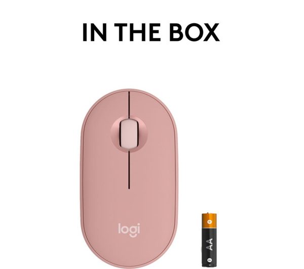 LOGITECH Pebble 2 M350S Wireless Optical Mouse - Rose