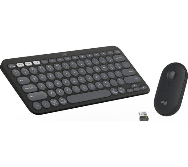 LOGITECH Pebble 2 MK380 Wireless Keyboard & Mouse Set - Graphite