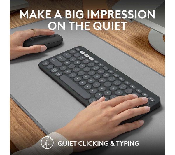 LOGITECH Pebble 2 MK380 Wireless Keyboard & Mouse Set - Graphite