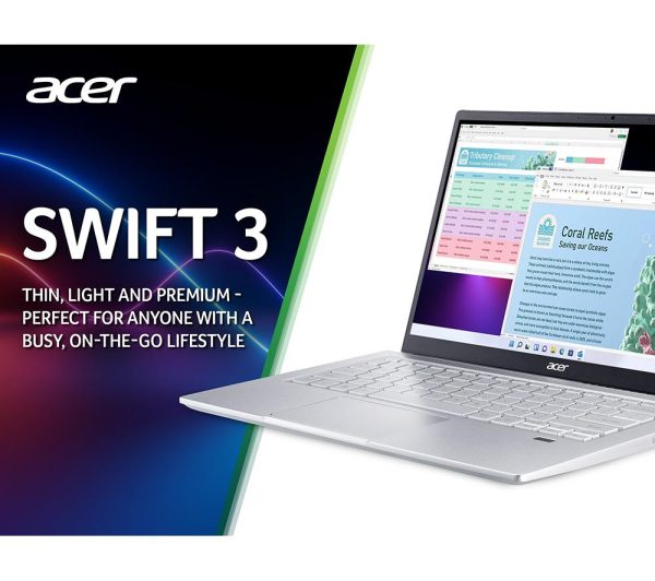 ACER Swift 3 14" Laptop - AMD Ryzen 5, 512 GB SSD, Silver