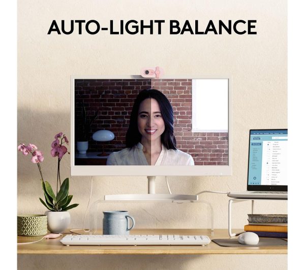 LOGITECH Brio 100 Full HD Webcam - Rose