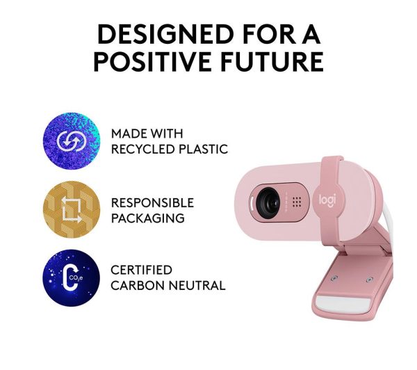 LOGITECH Brio 100 Full HD Webcam - Rose