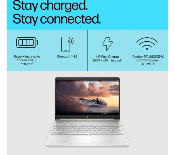 HP 15s-fq5510sa 15.6" Laptop - Intel® Core i5, 256 GB SSD, Silver