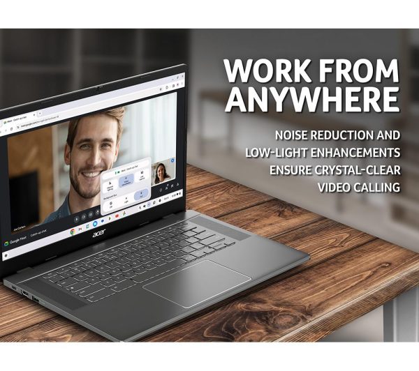 ACER 515 15.6" Chromebook Plus - Intel® Core i3, 256 GB SSD, Grey