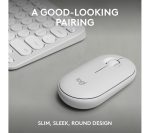 LOGITECH Pebble 2 MK380 Wireless Keyboard & Mouse Set - Offwhite