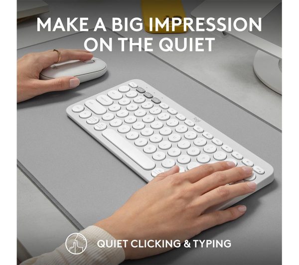 LOGITECH Pebble 2 MK380 Wireless Keyboard & Mouse Set - Offwhite