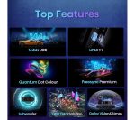 HISENSE 65E7KQTUK PRO 65" Smart 4K Ultra HD HDR QLED TV with Amazon Alexa