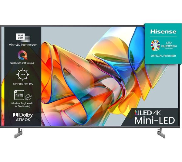 HISENSE 55U6KQTUK 55" Smart 4K Ultra HD HDR Mini-LED TV with Amazon Alexa