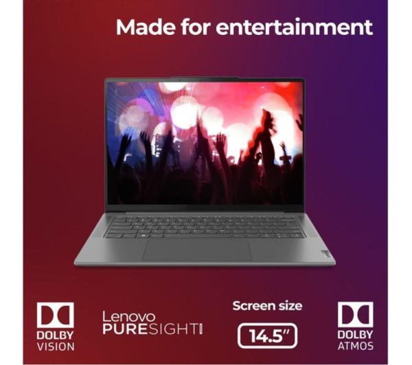 LENOVO Yoga Pro 7 14.5" Refurbished Laptop - Intel® Core i7, 512 GB SSD, Storm Grey (Excellent Condition)