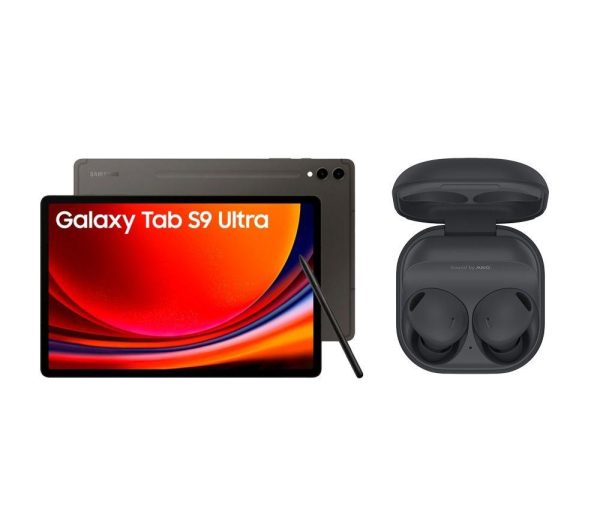 SAMSUNG Galaxy Tab S9 Ultra 14.6" Tablet (1 TB, Graphite) & Galaxy Buds2 Pro Wireless Bluetooth Noise-Cancelling Earbuds Bundle