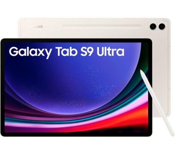 SAMSUNG Galaxy Tab S9 Ultra 14.6" Tablet (512 GB, Beige) & Galaxy Buds2 Pro Wireless Bluetooth Noise-Cancelling Earbuds Bundle