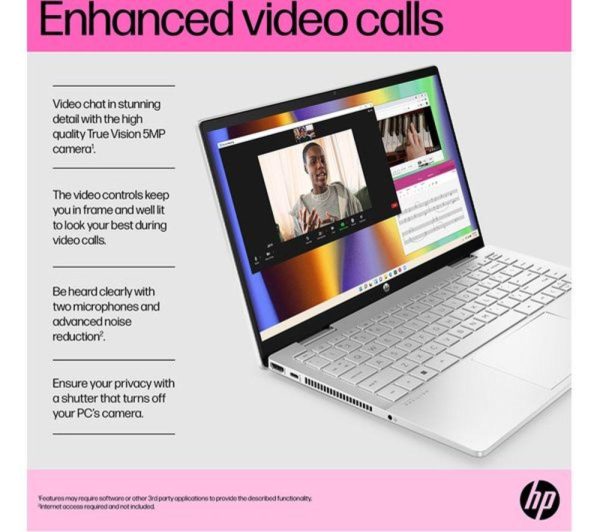 HP Pavilion x360 14-ek1501sa 14" 2 in 1 Refurbished Laptop - Intel® Core i5, 512 GB SSD, Silver (Excellent Condition)