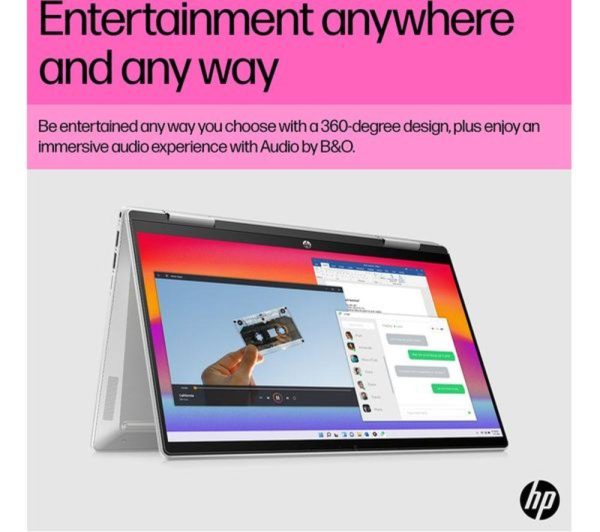 HP Pavilion x360 14-ek1501sa 14" 2 in 1 Refurbished Laptop - Intel® Core i5, 512 GB SSD, Silver (Excellent Condition)