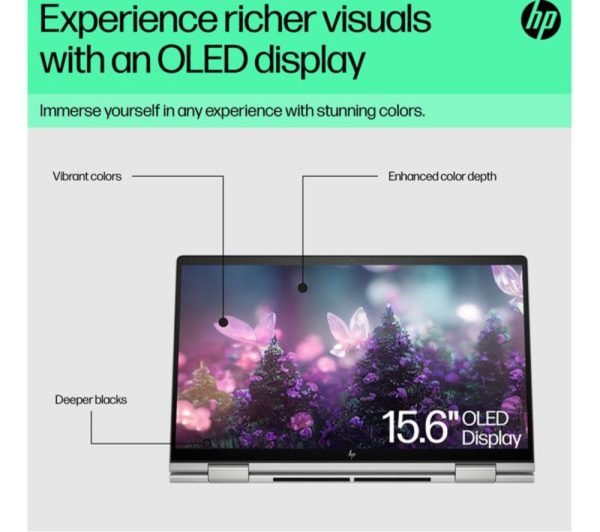 HP ENVY x360 15-fe0514na 15.6" 2 in 1 Refurbished Laptop - Intel® Core i5, 512 GB SSD, Silver (Very Good Condition)