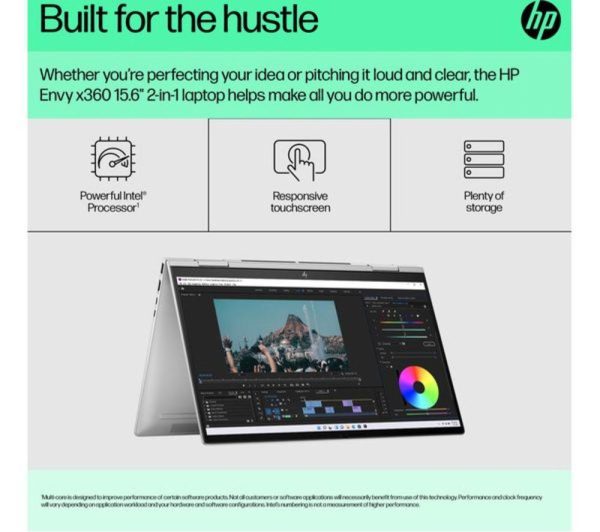 HP ENVY x360 15-fe0514na 15.6" 2 in 1 Refurbished Laptop - Intel® Core i5, 512 GB SSD, Silver (Very Good Condition)