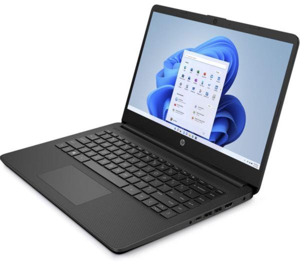 HP 14s-dq0518sa 14" Refurbished Laptop - IntelÂ® CeleronÂ®, 128 GB eMMC, Black (Very Good Condition)