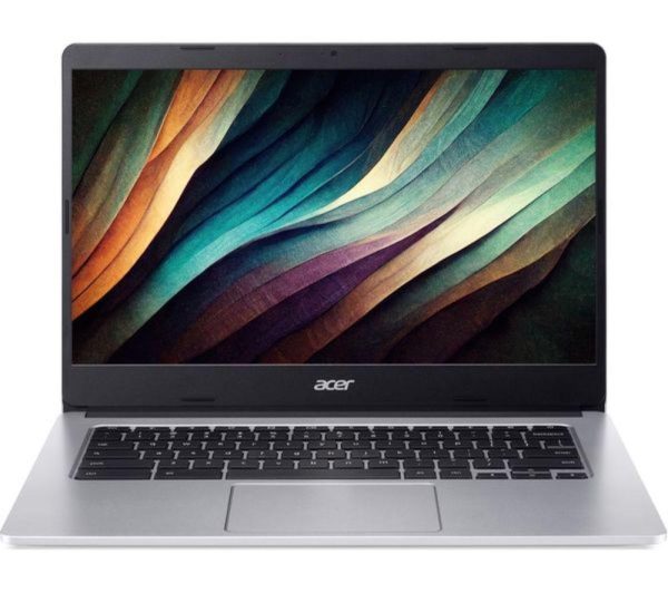 ACER 314 14" Refurbished Chromebook - MediaTek MT8183C, 128 GB eMMC, Silver (Very Good Condition)