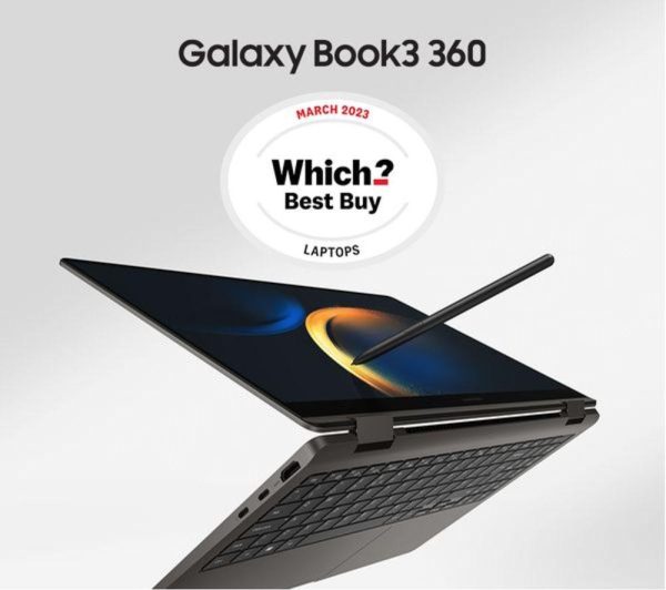 SAMSUNG Galaxy Book3 360 15.6" 2 in 1 Laptop - Intel® Core i5, 256 GB SSD, Graphite, (Very Good Condition)