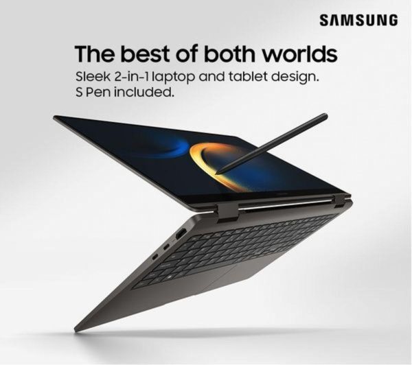 SAMSUNG Galaxy Book3 360 15.6" 2 in 1 Laptop - Intel® Core i5, 256 GB SSD, Graphite, (Very Good Condition)