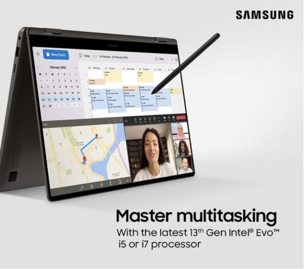 SAMSUNG Galaxy Book3 360 15.6" 2 in 1 Laptop - Intel® Core i5, 256 GB SSD, Graphite, (Very Good Condition)