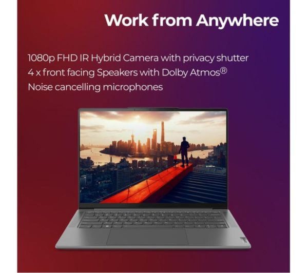 LENOVO Yoga Pro 7 14.5" Refurbished Laptop - Intel® Core i7, 512 GB SSD, Storm Grey (Very Good Condition)