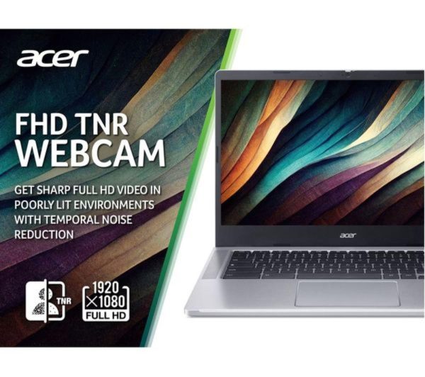 ACER 314 14" Refurbished Chromebook - Intel® Core i3, 128 GB eMMC, Silver (Very Good Condition)