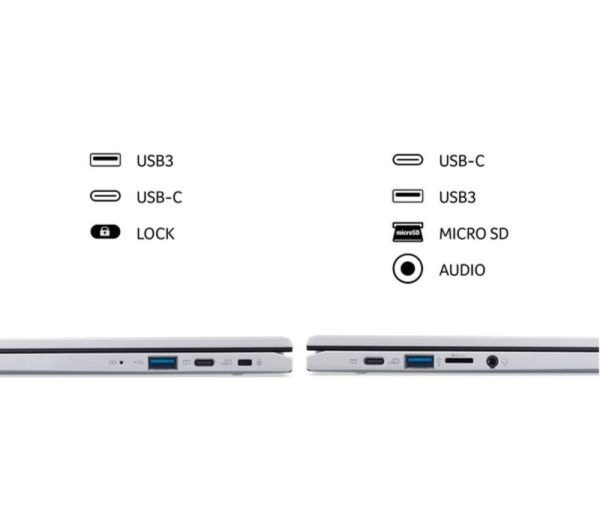 ACER 314 14" Refurbished Chromebook - Intel® Core i3, 128 GB eMMC, Silver (Very Good Condition)